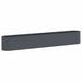 Hevet Hagebed Antrasitt 280 x 40 x 40 cm