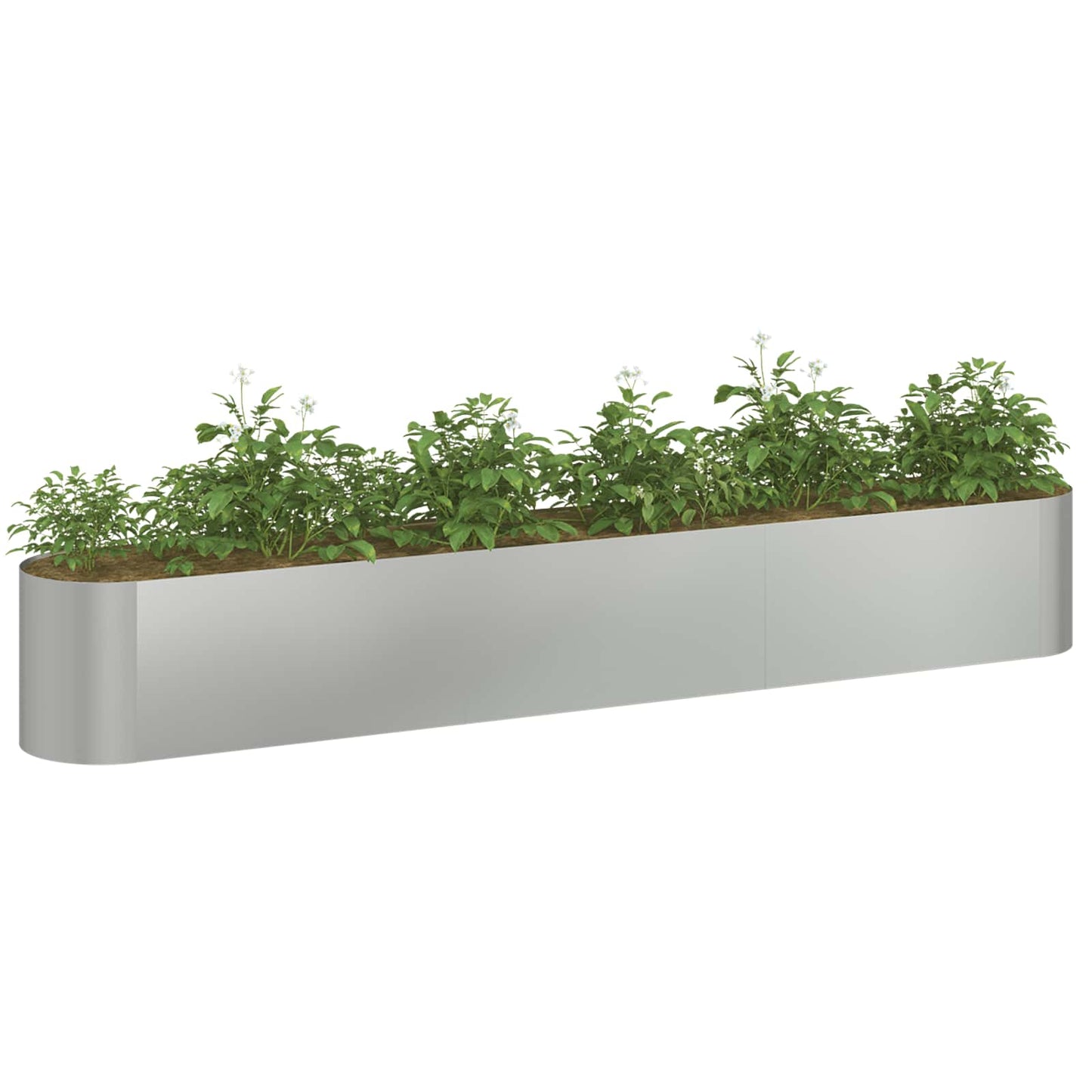 Hevet Hagebed Galvanisert stål 280 x 40 x 40 cm