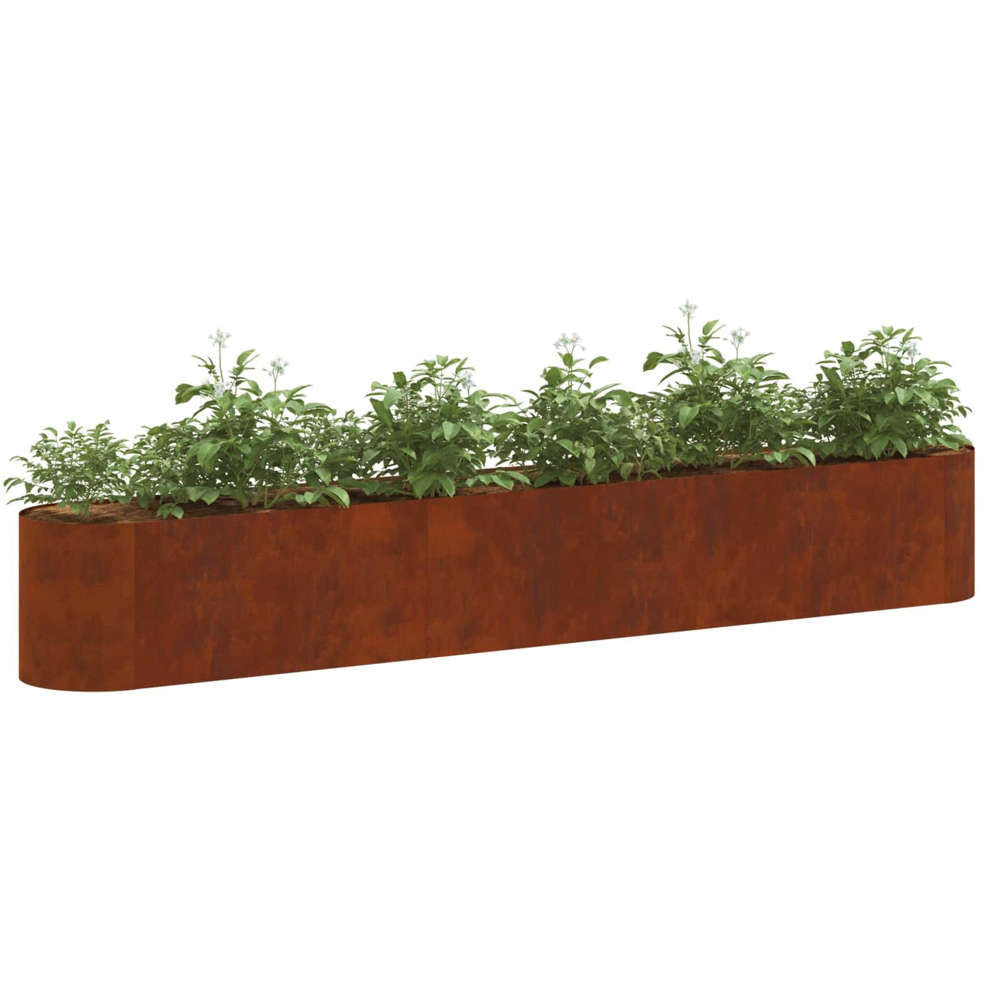 Hevet Hagebed Cortenstål 280 x 40 x 40 cm