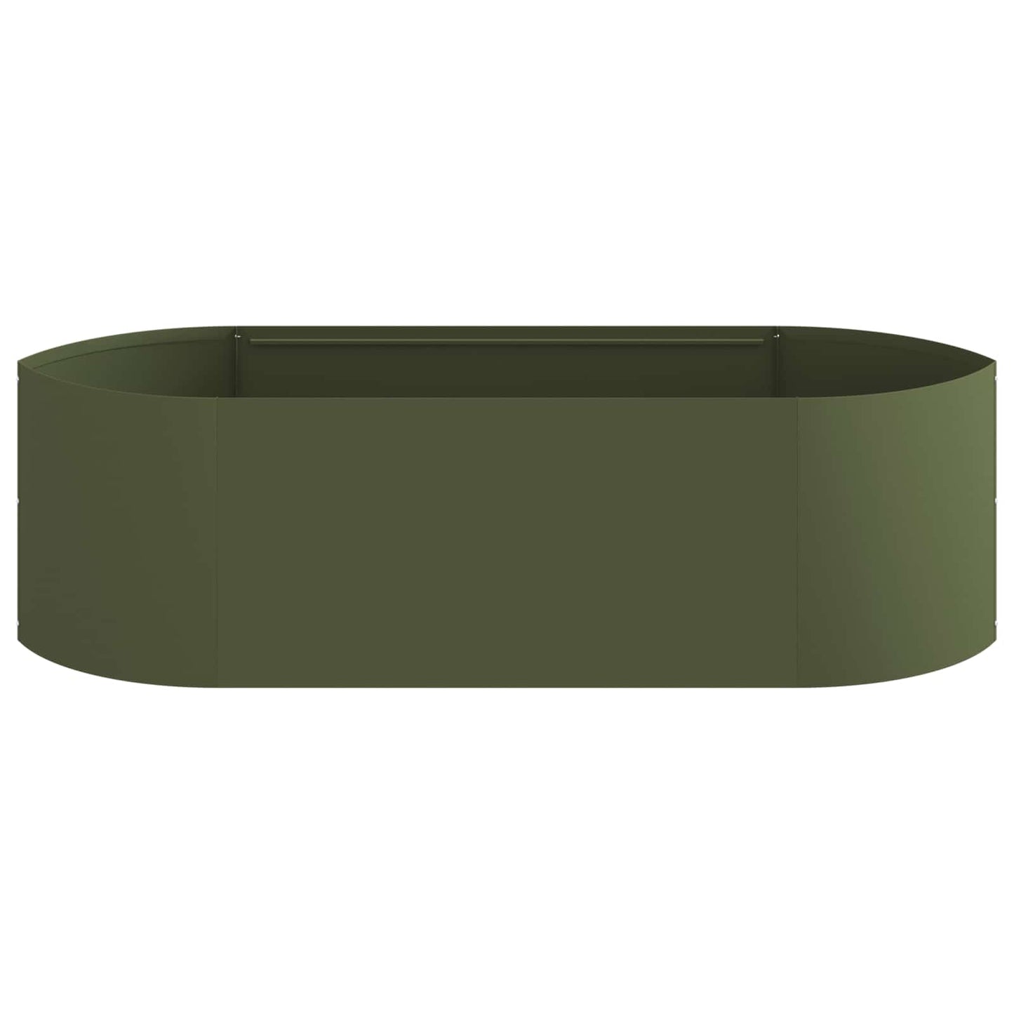 Hevet Hagebed Olivengrønn 140 x 40 x 40 cm Stål