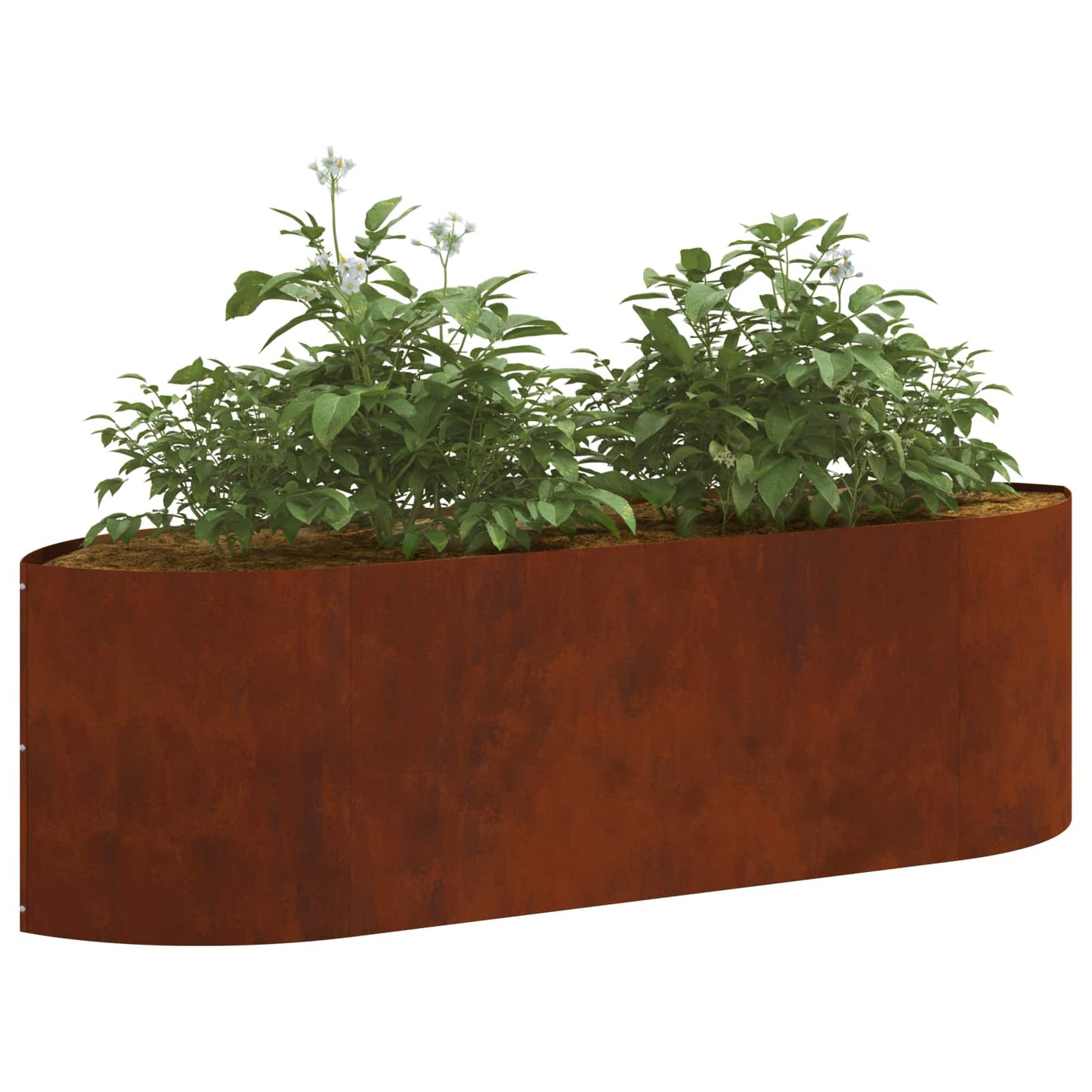 Hevet Hagebed Cortenstål 140 x 40 x 40 cm Stål