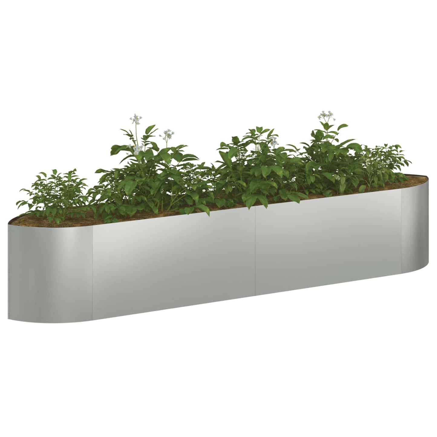 Hevet Hagebed Galvanisert stål 220 x 40 x 40 cm Stål