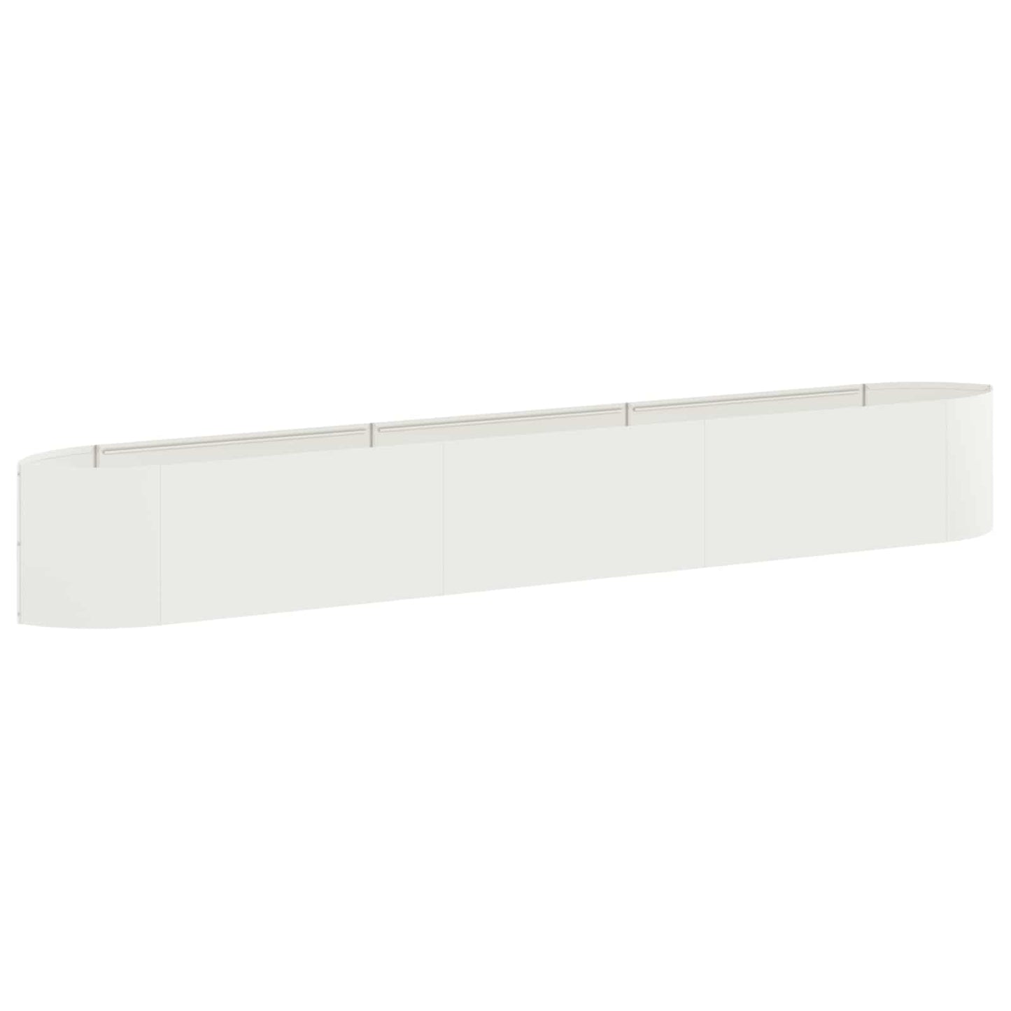 Hevet Hagebed Hvit 300 x 40 x 40 cm Stål