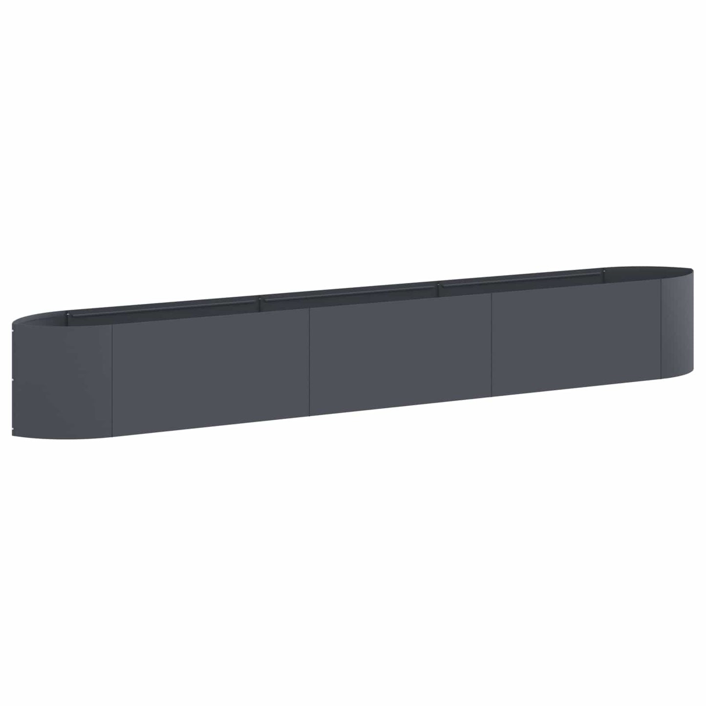 Hevet Hagebed Antrasitt 300 x 40 x 40 cm Stål
