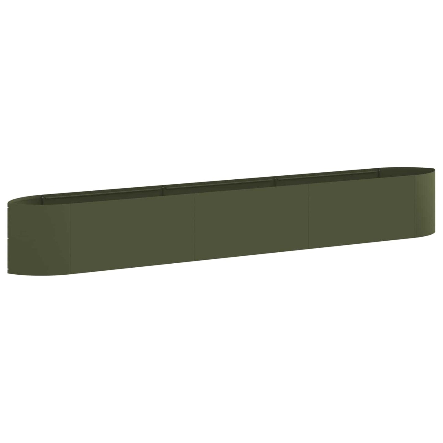 Hevet Hagebed Olivengrønn 300 x 40 x 40 cm Stål