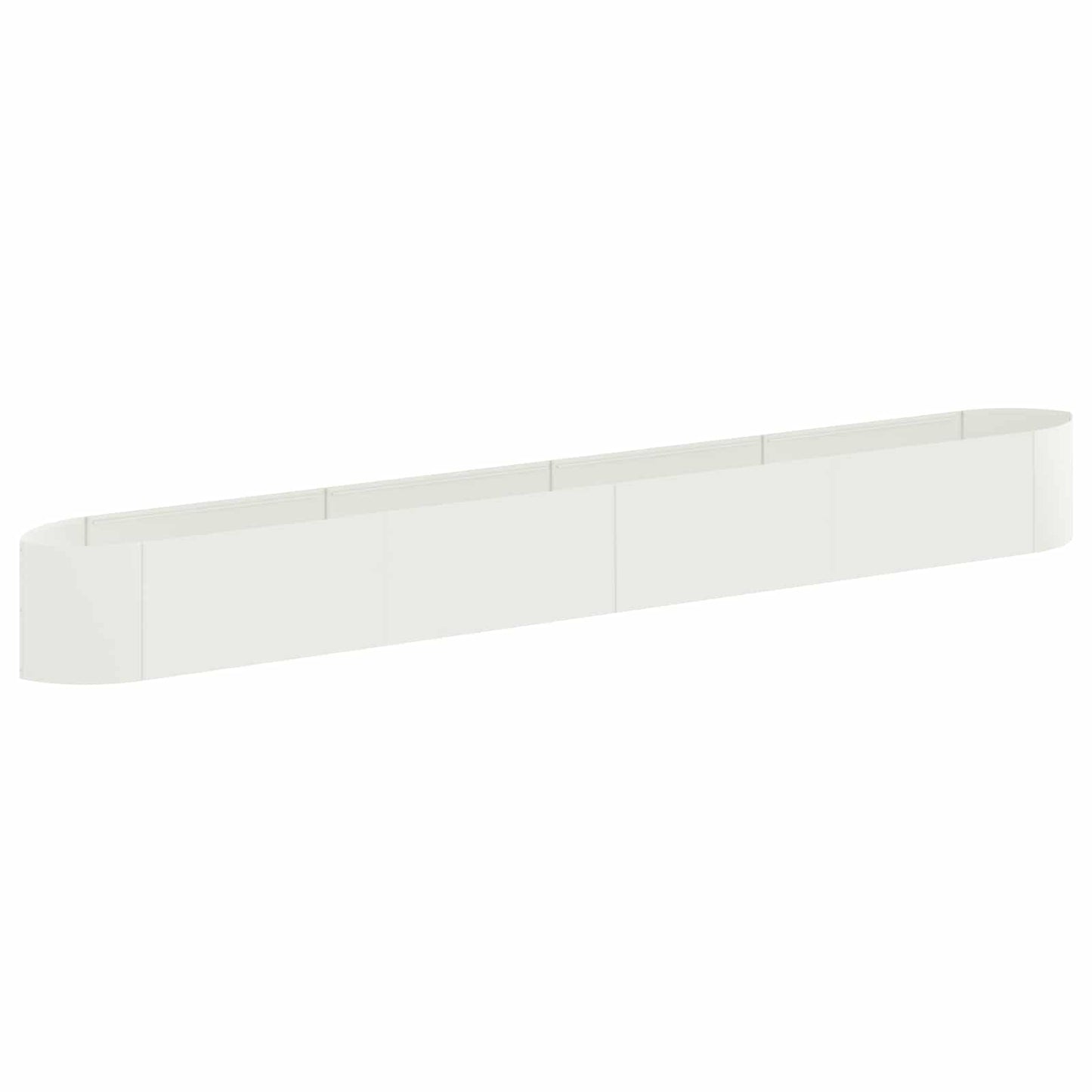 Hevet Hagebed Hvit 380 x 40 x 40 cm Stål