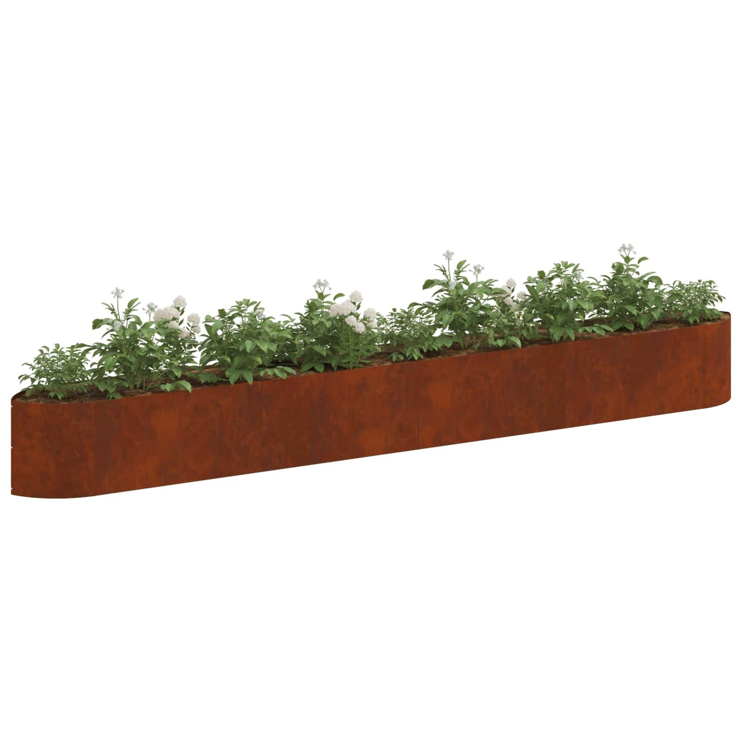 Hevet Hagebed Cortenstål 380 x 40 x 40 cm Stål