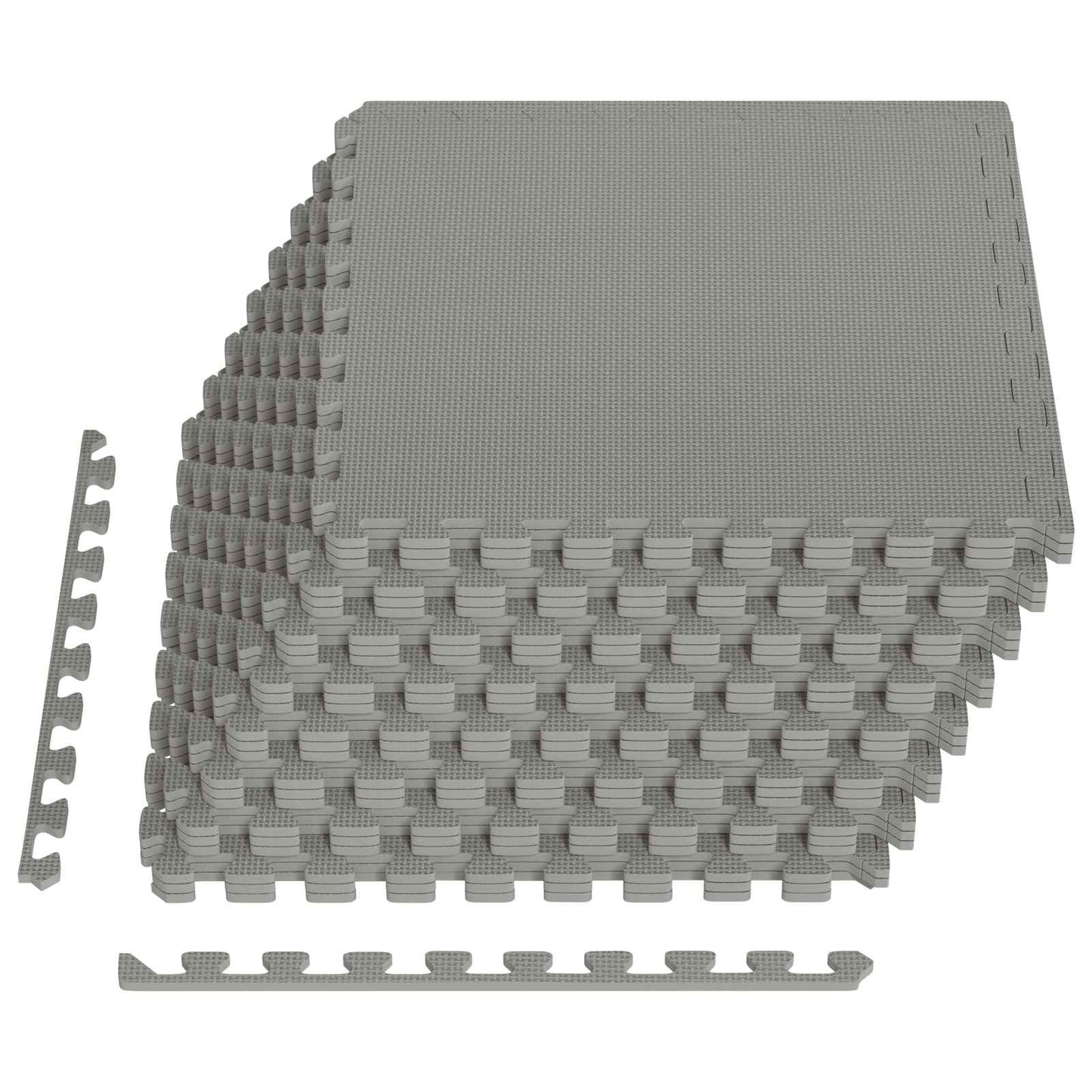 Bassenggrunnmatte 24 pcs Grå 8,64 m² EVA Skum