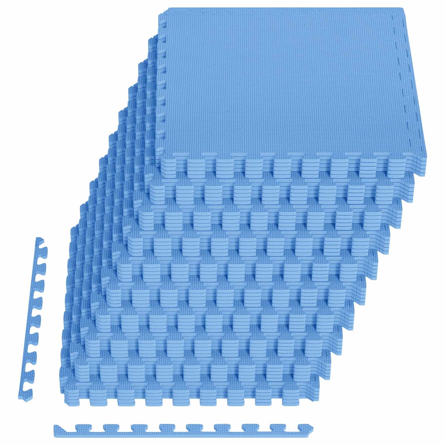 Bassenggrunnmatte 40 pcs Blå 14,4 m² EVA Skum