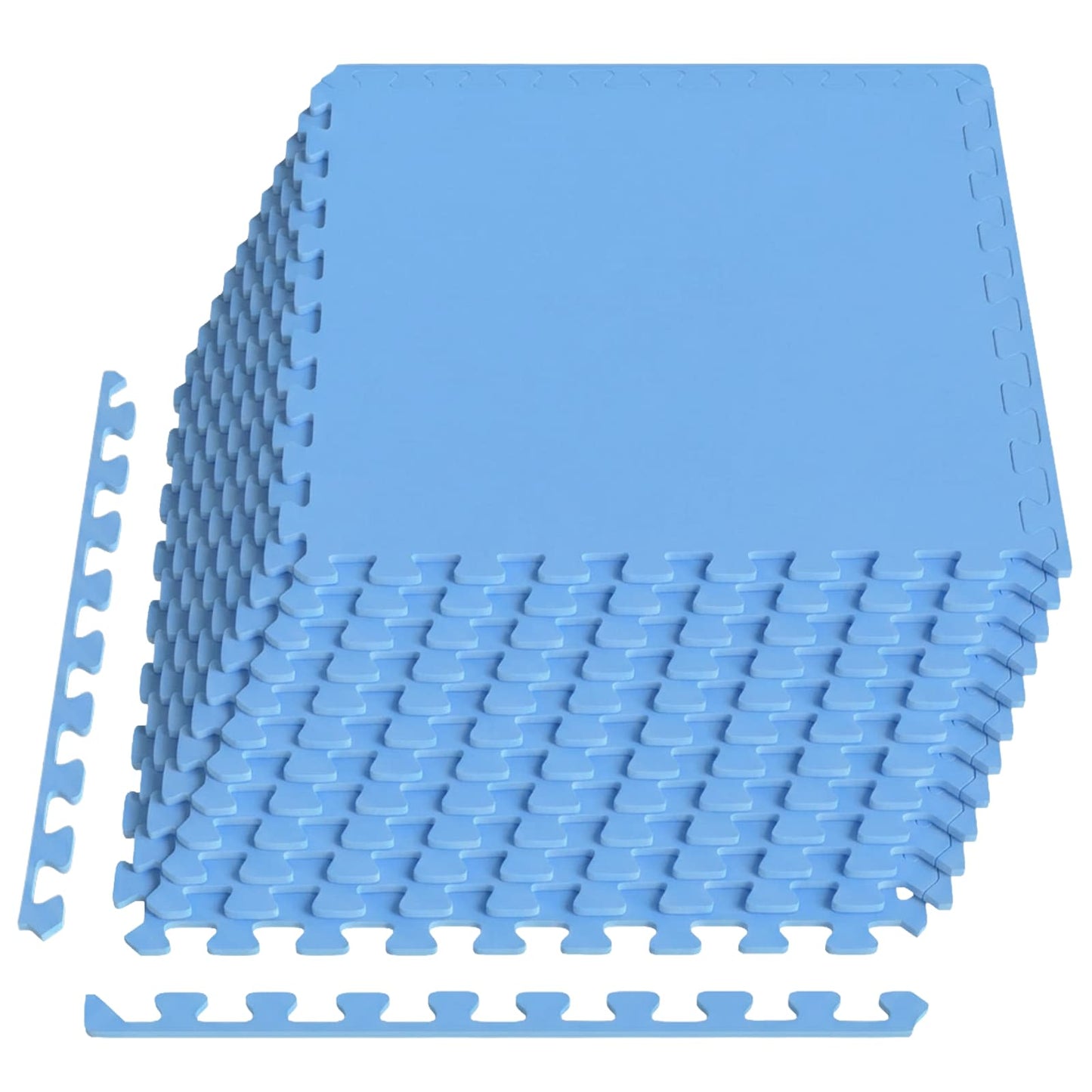Bassenggrunnmatte 12 pcs Blå 4,32 m² EVA Skum