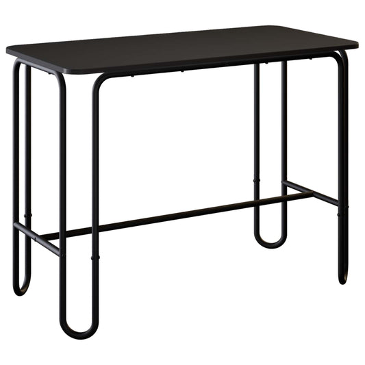 Spisebord 100 x 50 x 75 cm Konstruert tre Svart Rektangulær