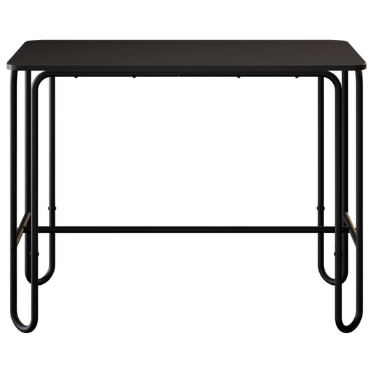 Spisebord 100 x 50 x 75 cm Konstruert tre Svart Rektangulær