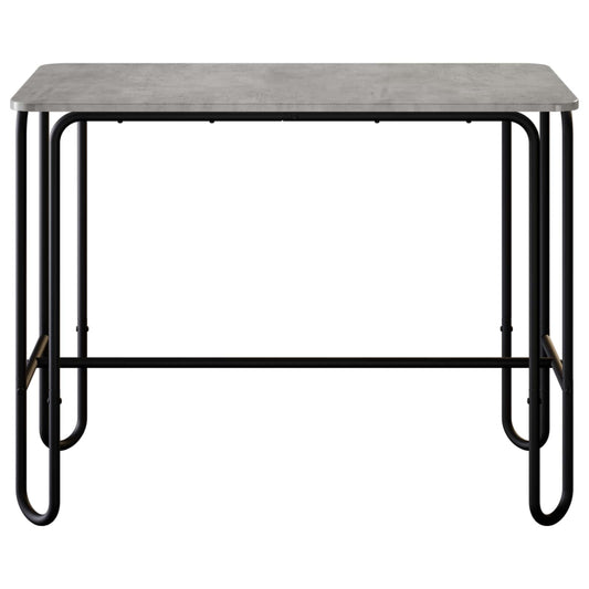 Spisebord 100 x 50 x 75 cm Konstruert tre Betonggrå Rektangulær