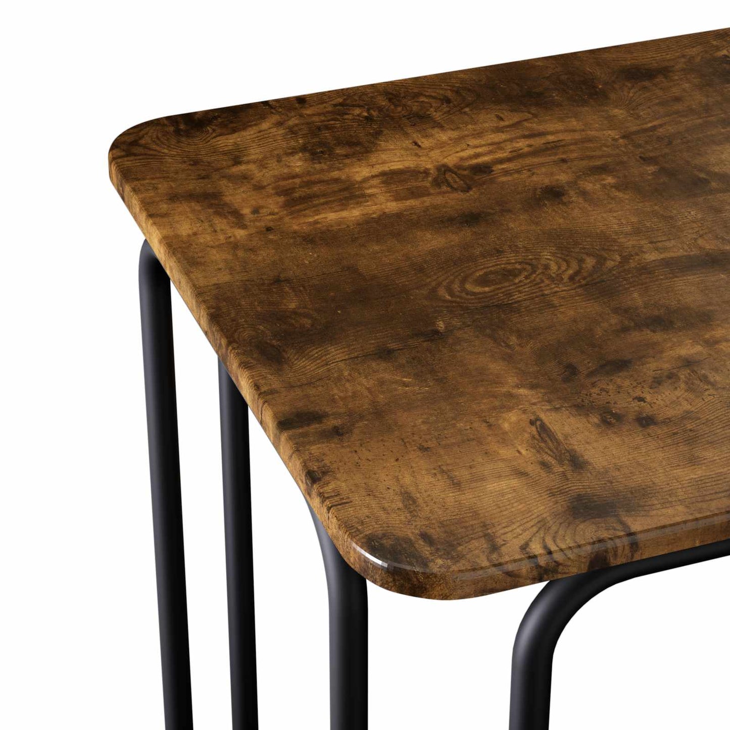 Spisebord 100 x 50 x 75 cm Konstruert tre Røkt Eik Rektangulær