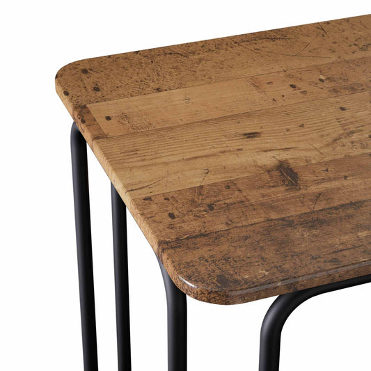 Spisebord 100 x 50 x 75 cm Konstruert tre Gammelt tre