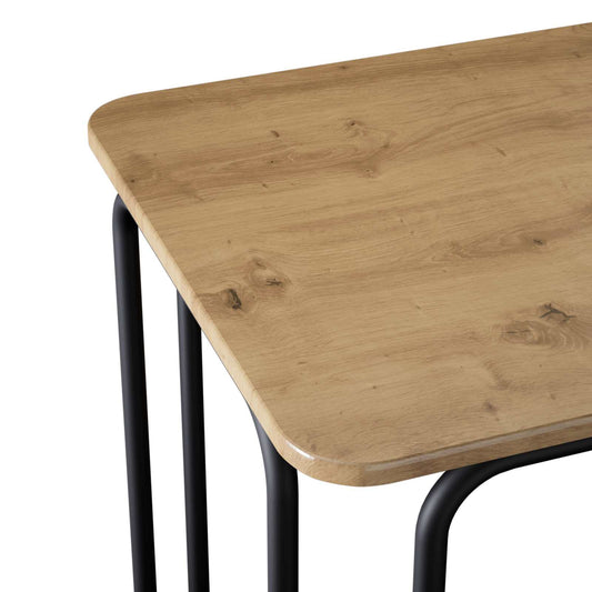 Spisebord 100 x 50 x 75 cm Konstruert tre Artisan eik
