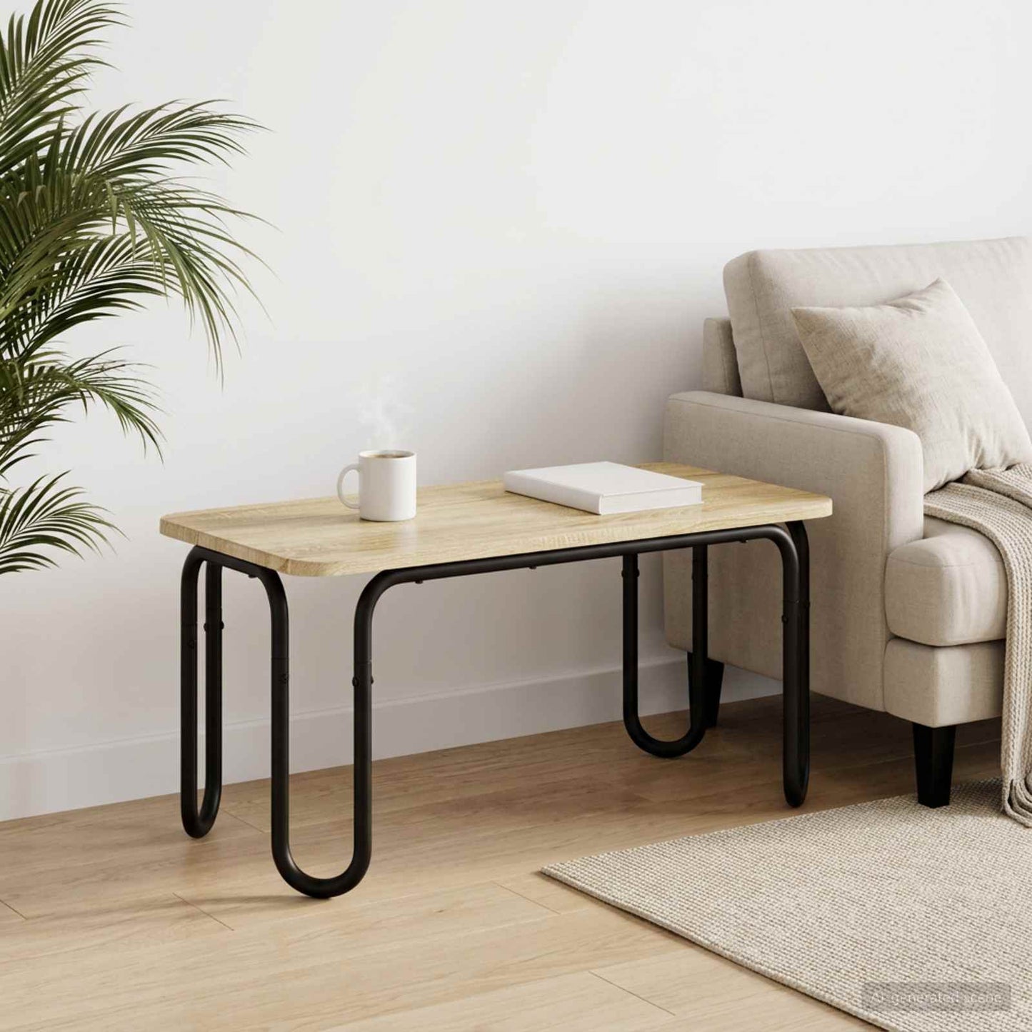 Kaffebord Sonoma eik 79,5 x 40 x 36 cm Konstruert tre