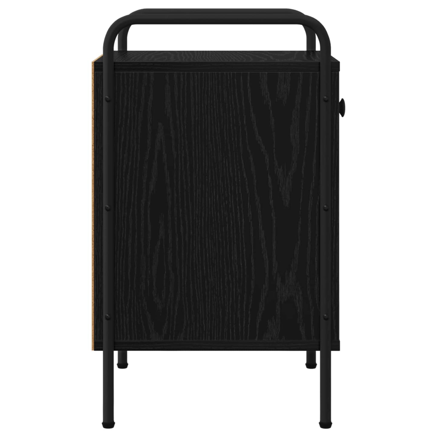 Nattbordskap Svart eik 35 x 36,5 x 61 cm Konstruert tre