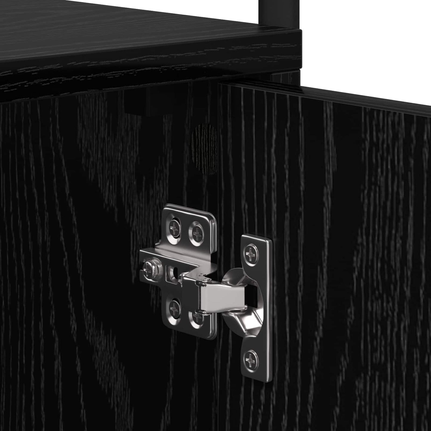 Nattbordskap 2 stk. Svart eik 35 x 36,5 x 61 cm Konstruert tre