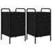 Nattbordskap 2 stk. Svart eik 35 x 36,5 x 61 cm Konstruert tre