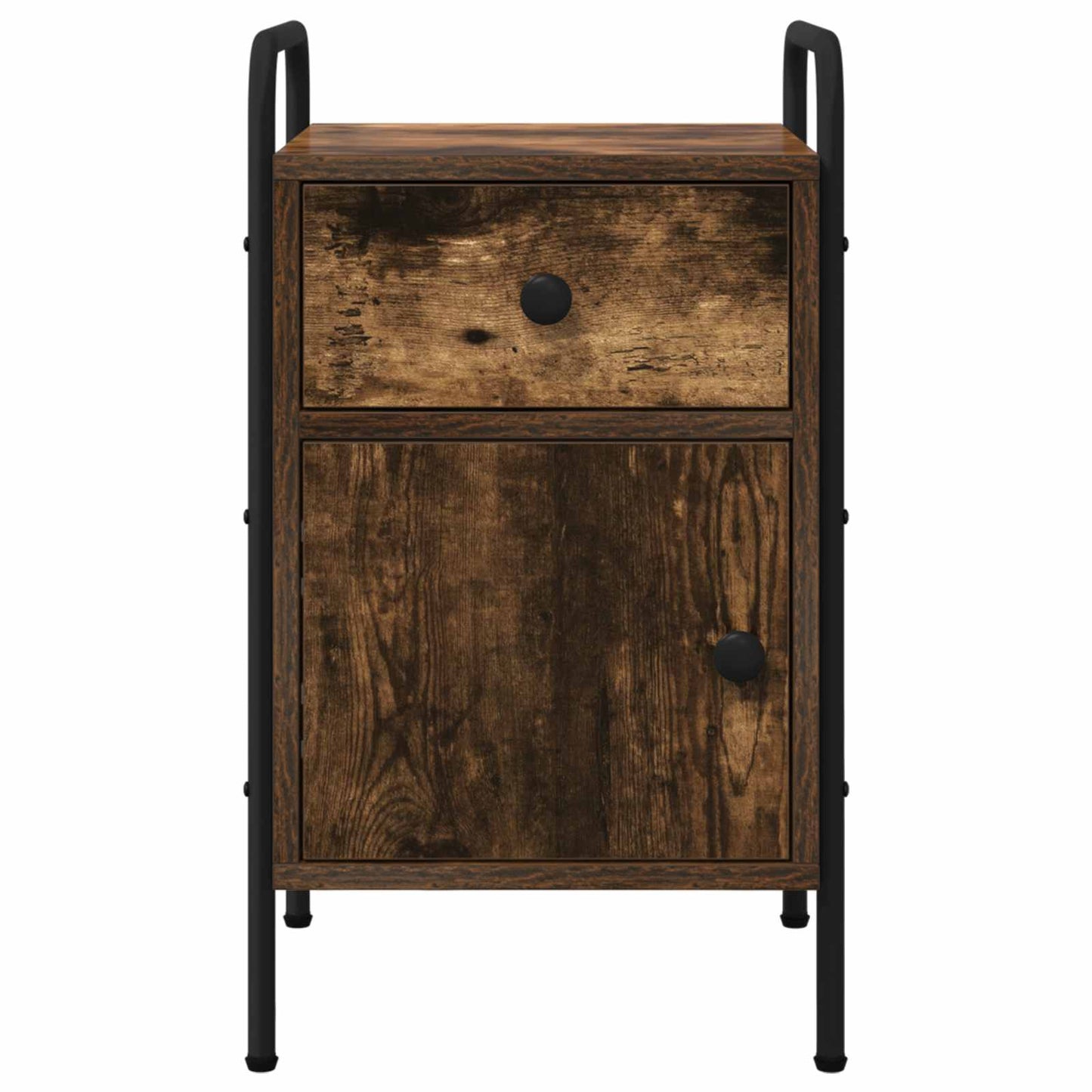Nattbordskap 2 stk. Røkt Eik 35 x 36,5 x 61 cm Konstruert tre