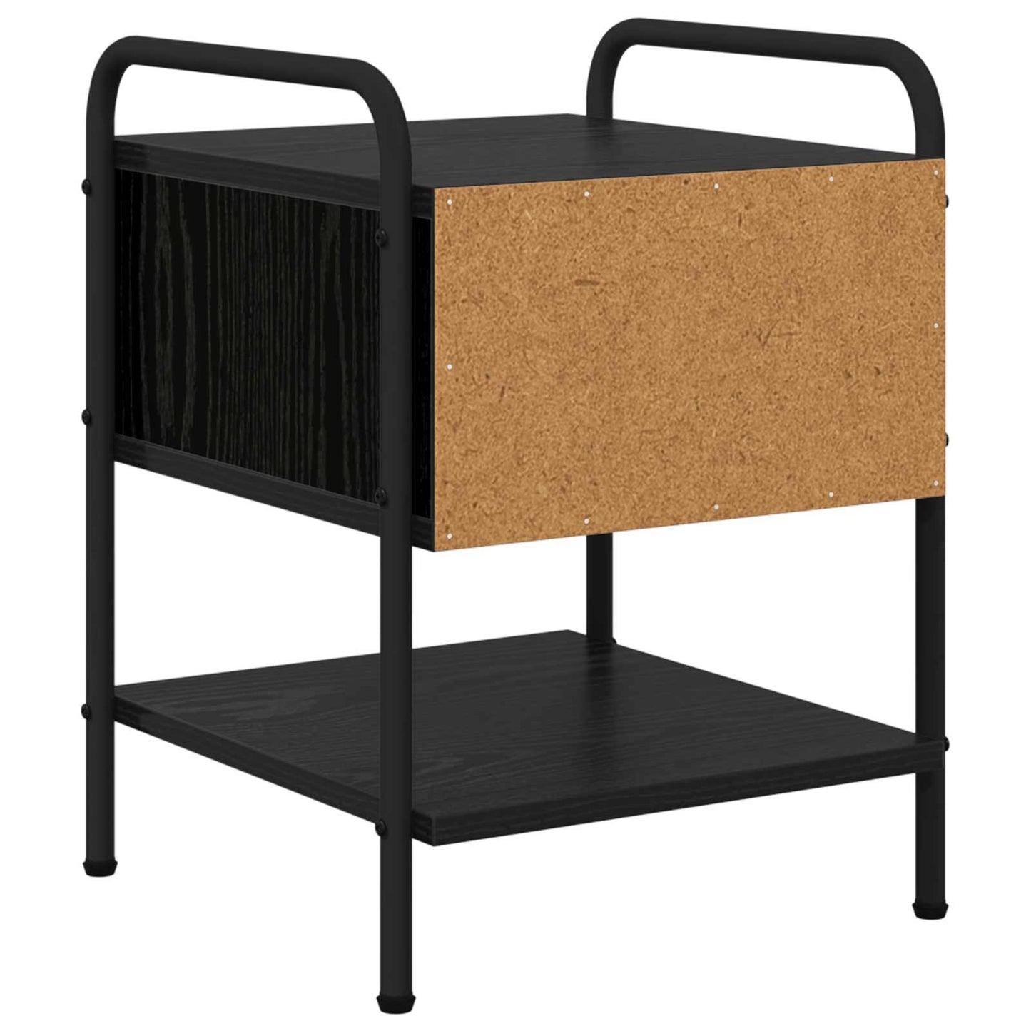 Nattbordskap Svart eik 35 x 36,5 x 47 cm Konstruert tre