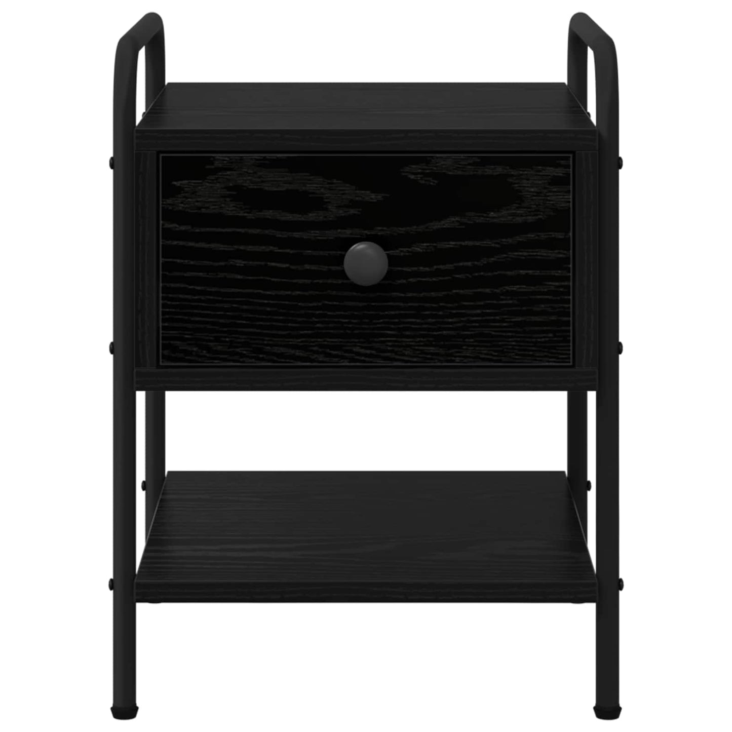 Nattbordskap Svart eik 35 x 36,5 x 47 cm Konstruert tre