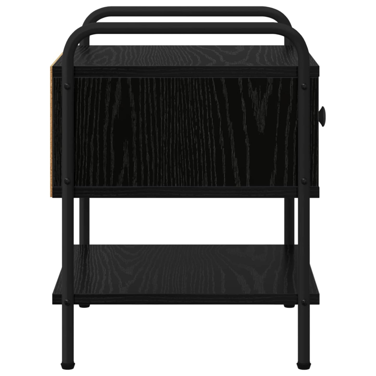 Nattbordskap Svart eik 35 x 36,5 x 47 cm Konstruert tre
