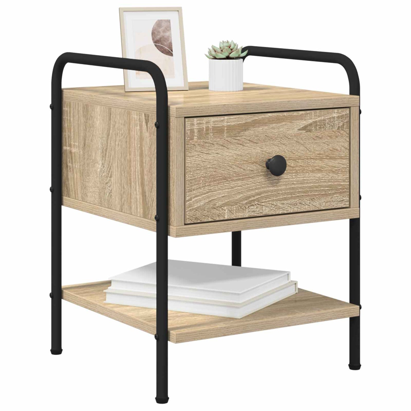 Nattbordskap Sonoma eik 35 x 36,5 x 47 cm Konstruert tre
