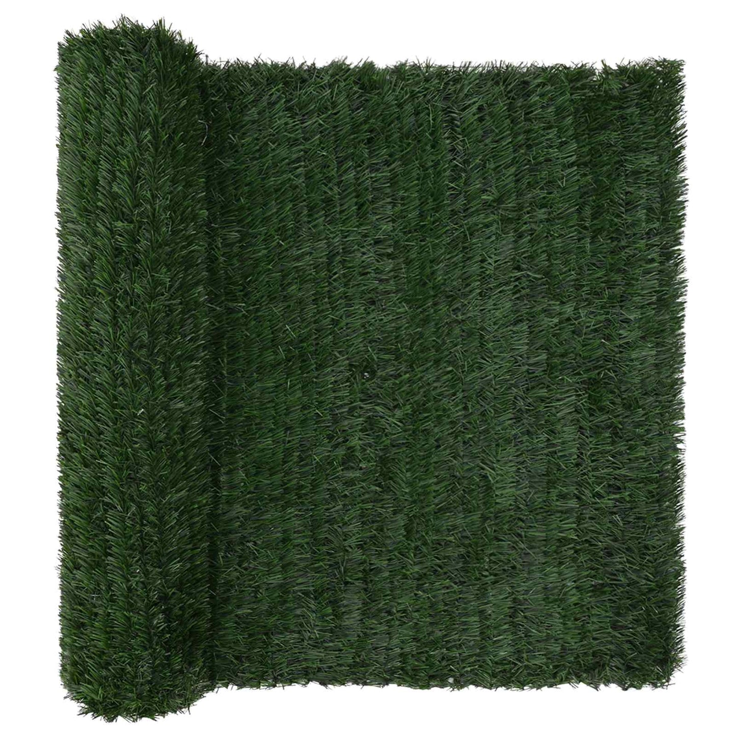 Kunstig gjerde Mørkegrønn 1,5 x 4 m PVC og stål