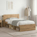 Sengeramme med oppbevaring Artisan eik 90 x 190 cm