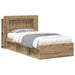 Sengeramme med oppbevaring Artisan eik 80 x 200 cm