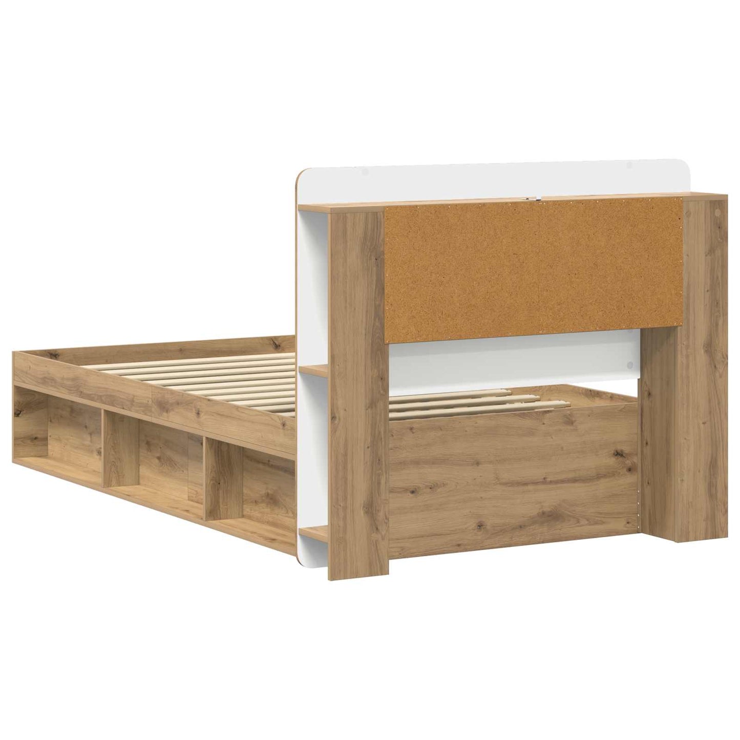 Sengeramme med oppbevaring Artisan eik 80 x 200 cm