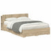 Sengeramme med oppbevaring Sonoma eik 150 x 200 cm