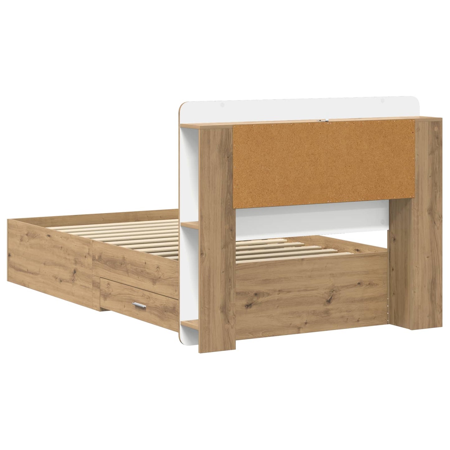 Sengeramme med oppbevaring Artisan eik 80 x 200 cm