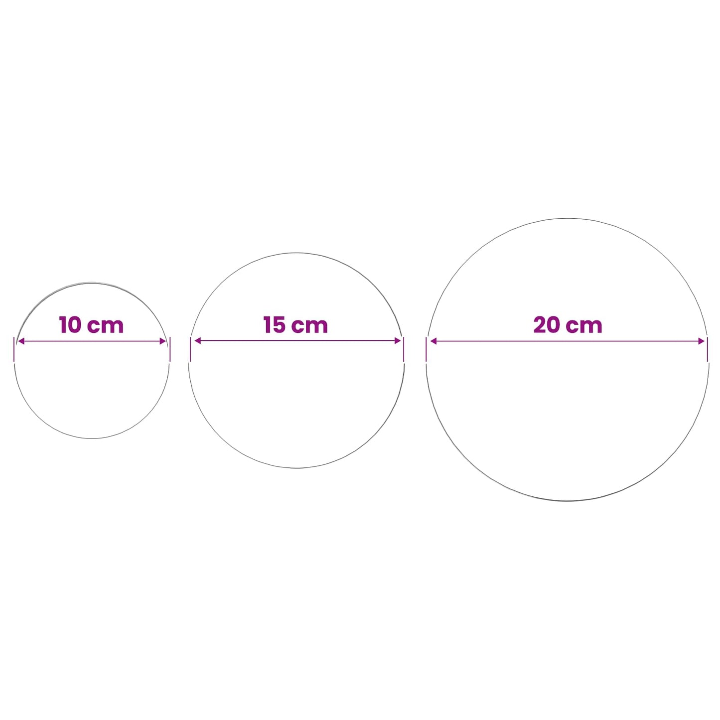 Børstet Ball 3 pcs Ø 20 cm Sølv Rustfritt stål 201