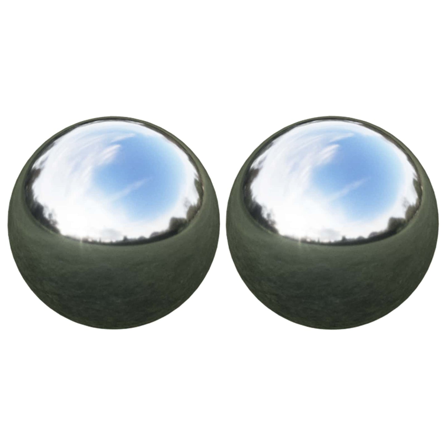 Speilball 2 pcs Ø 15 cm Sølv Rustfritt stål 201