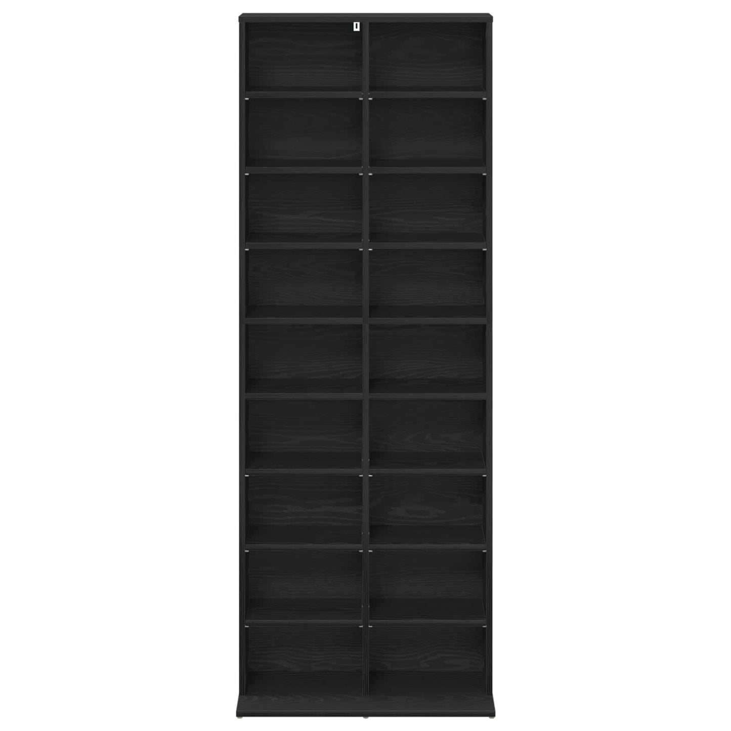 CD skap Svart eik 65 x 23,5 x 175 cm Konstruert tre