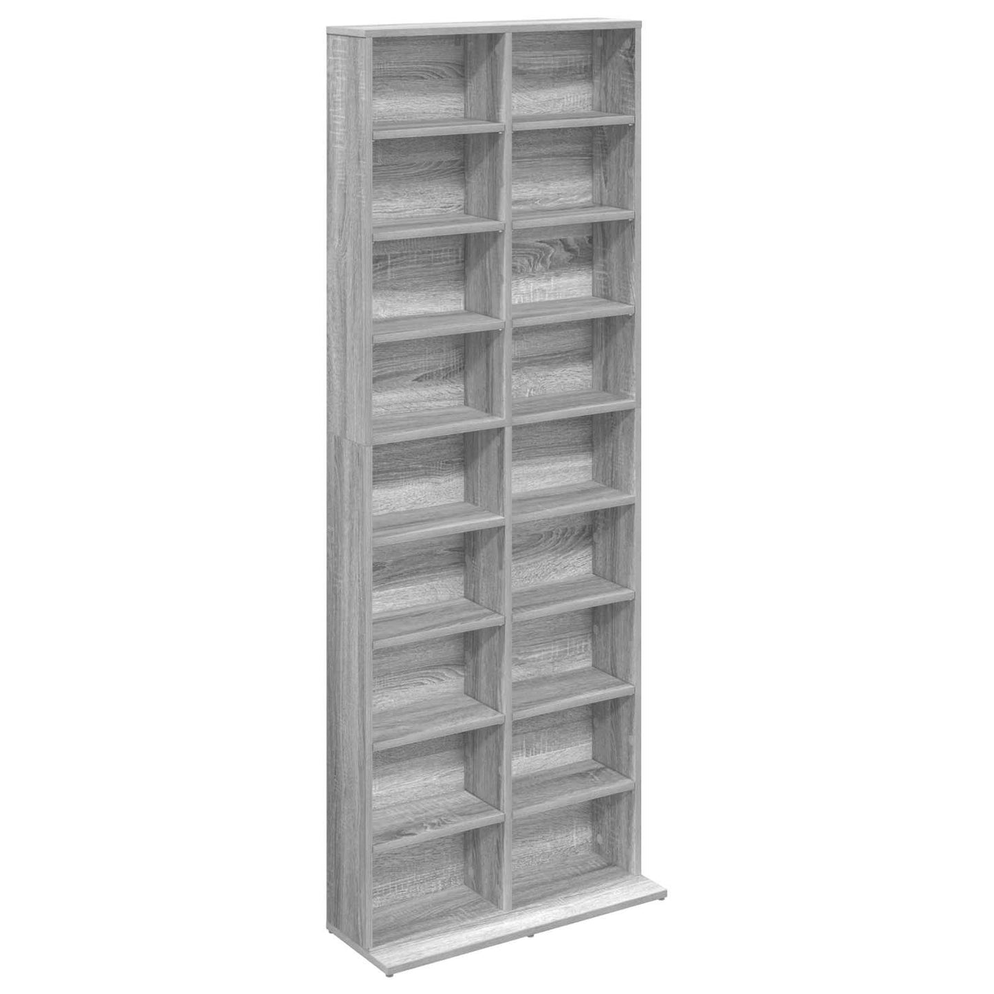 CD skap Grå Sonoma 65 x 23,5 x 175 cm Konstruert tre