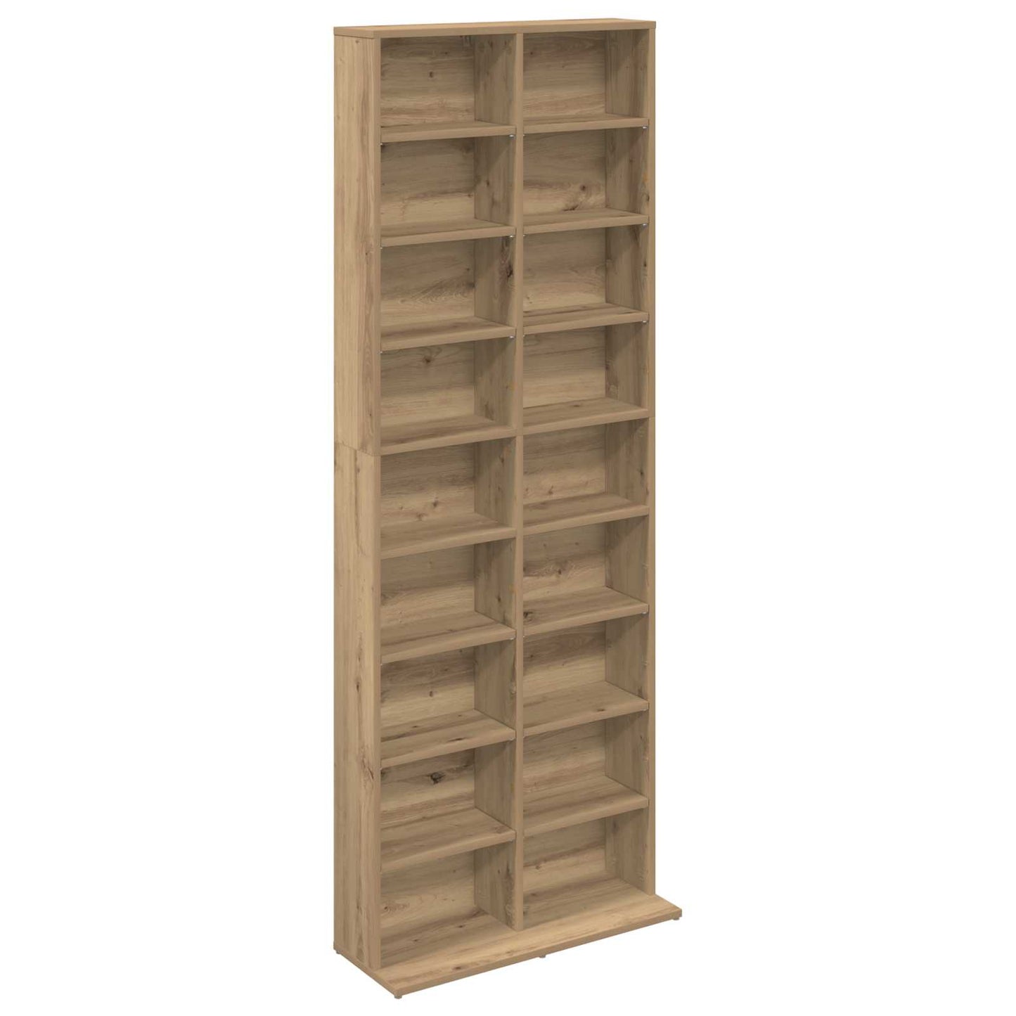 CD skap Artisan eik 65 x 23,5 x 175 cm Konstruert tre
