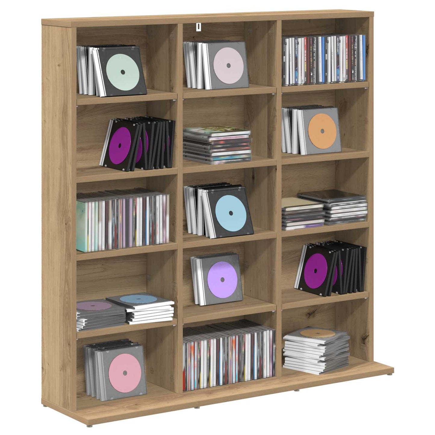 CD skap Artisan eik 96 x 23,5 x 97,5 cm Konstruert tre