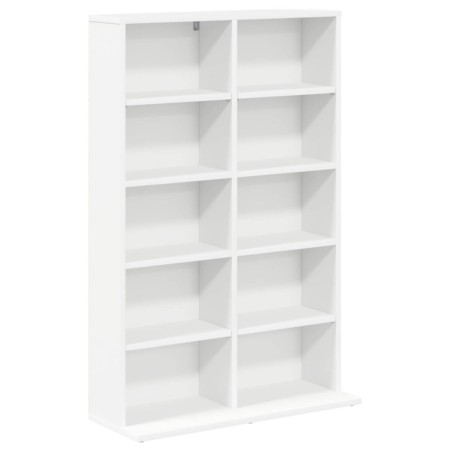 CD skap 2 stk. Hvit 65 x 23,5 x 97,5 cm Konstruert tre