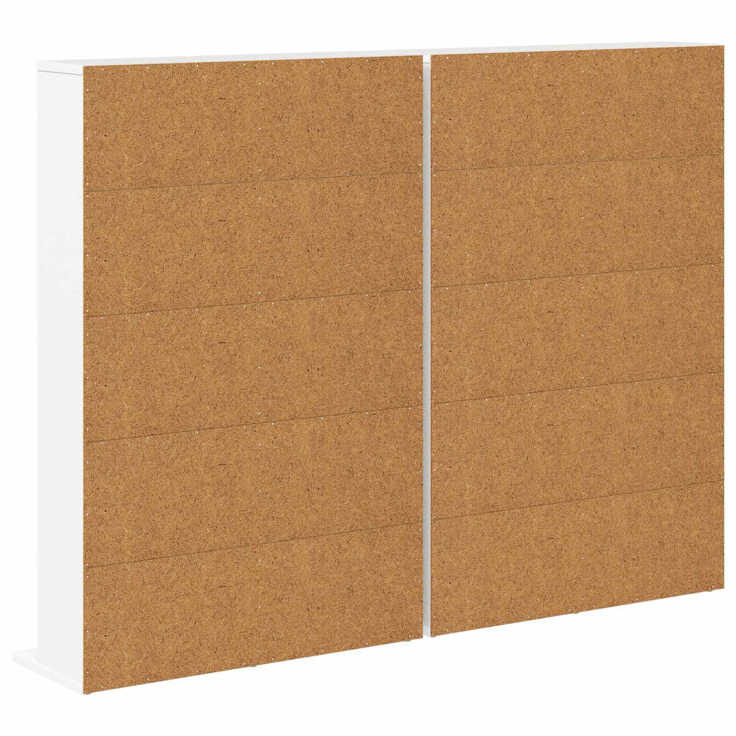 CD skap 2 stk. Hvit 65 x 23,5 x 97,5 cm Konstruert tre