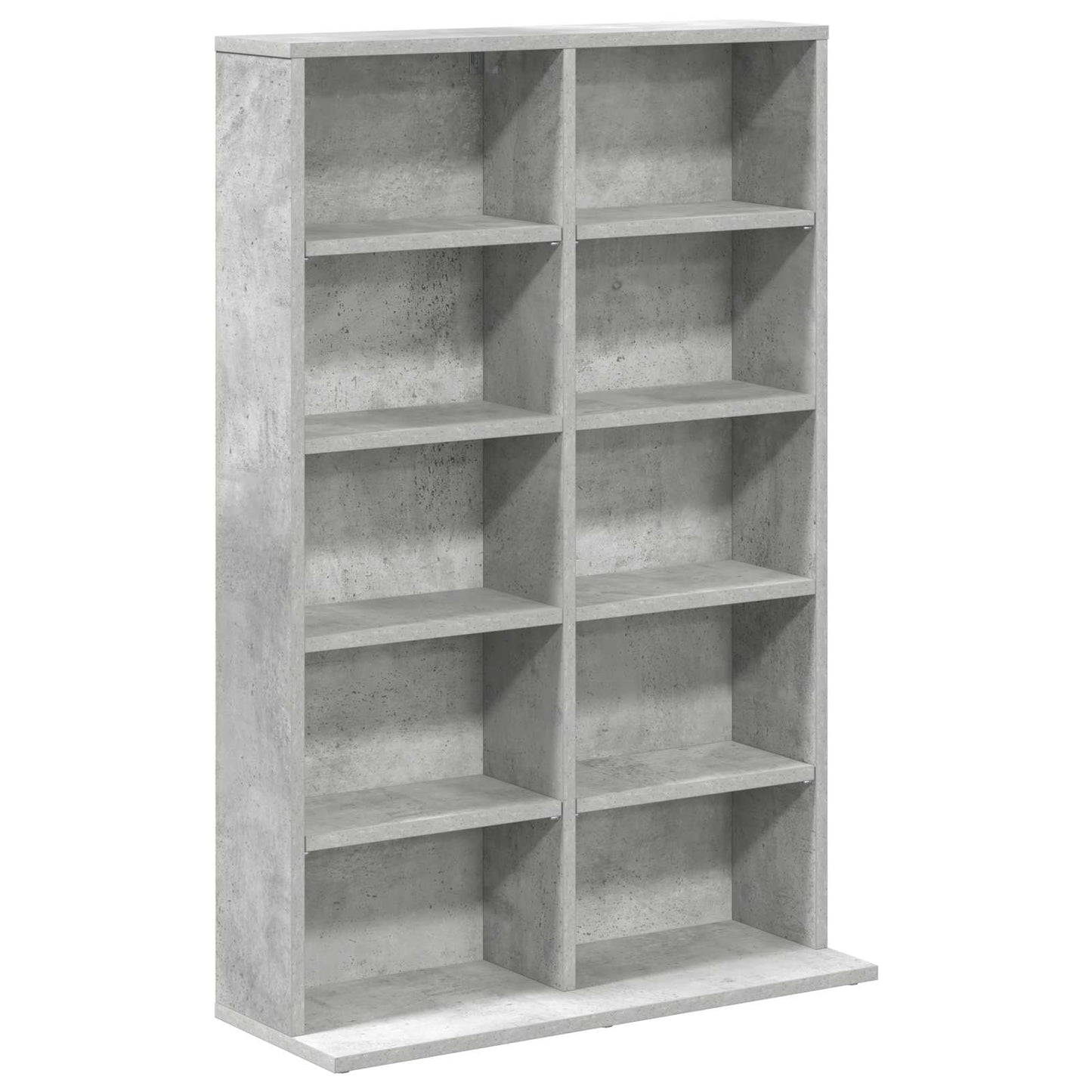 CD skap Betonggrå 65 x 23,5 x 97,5 cm Konstruert tre
