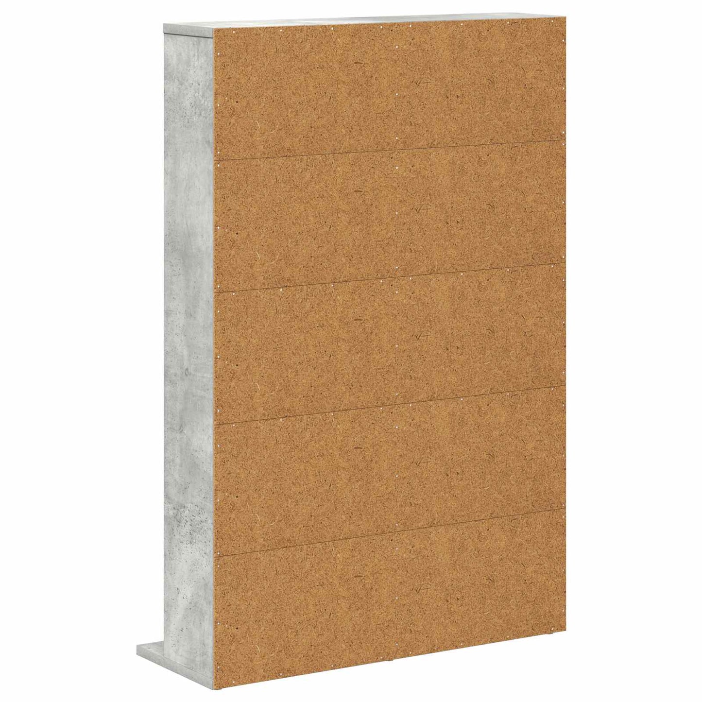 CD skap Betonggrå 65 x 23,5 x 97,5 cm Konstruert tre