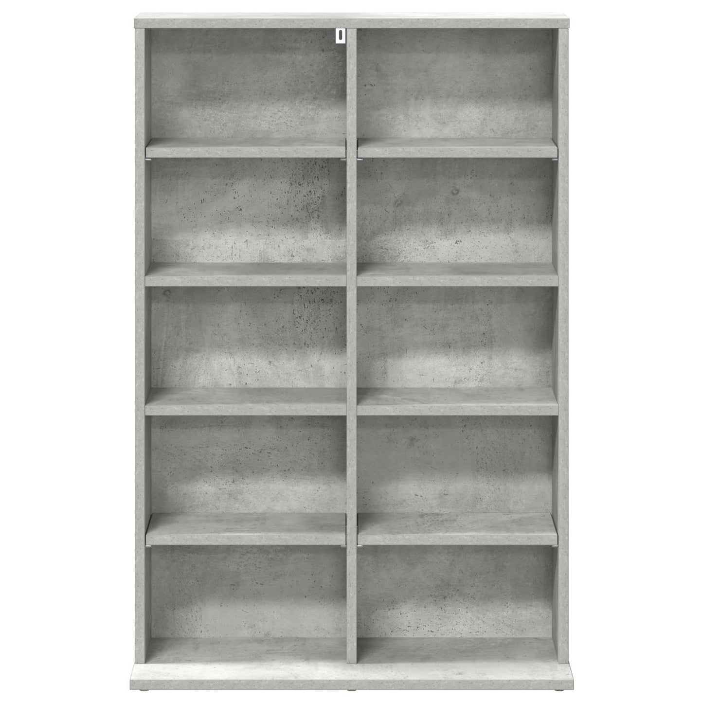 CD skap Betonggrå 65 x 23,5 x 97,5 cm Konstruert tre
