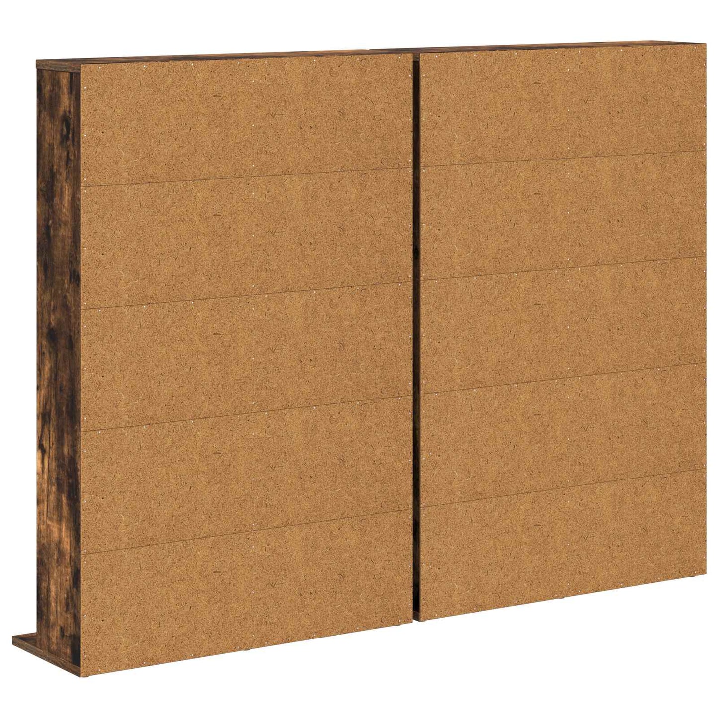 CD skap 2 stk. Røkt Eik 65 x 23,5 x 97,5 cm Konstruert tre
