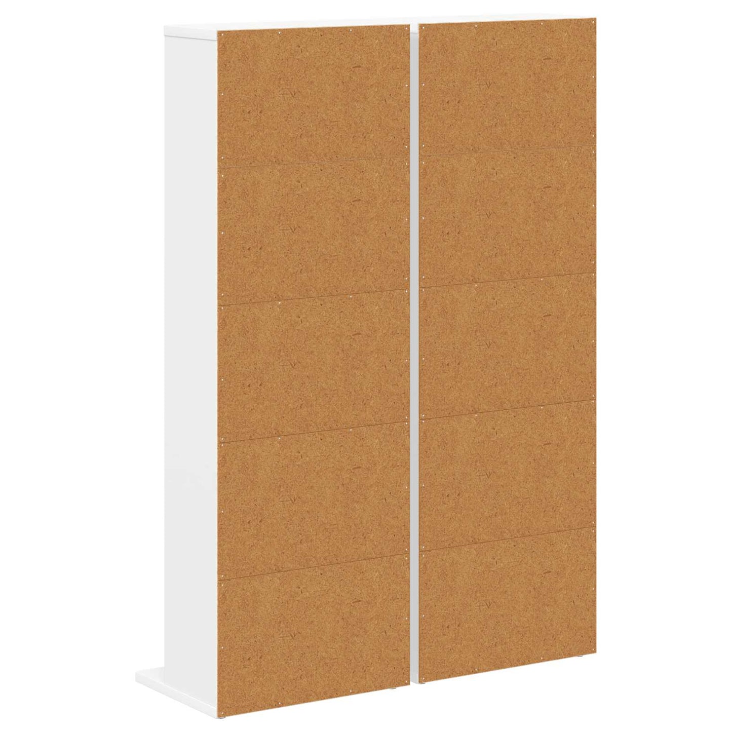 CD skap 2 stk. Hvit 33 x 23,5 x 97,5 cm Konstruert tre