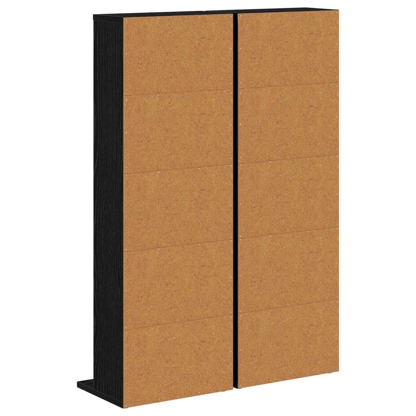 CD skap 2 stk. Svart eik 33 x 23,5 x 97,5 cm Konstruert tre