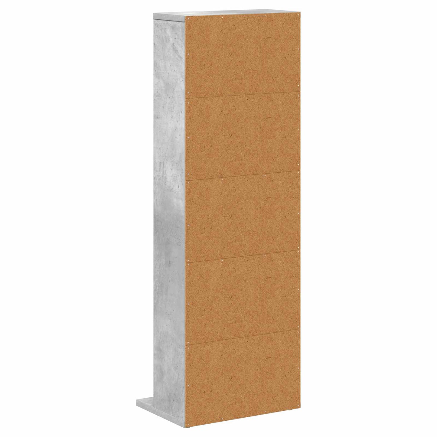 CD skap Betonggrå 33 x 23,5 x 97,5 cm Konstruert tre